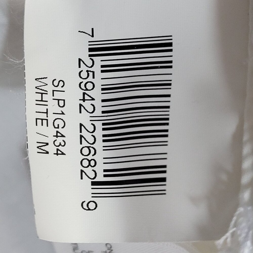 BCBGMaxazria White Poplin Blouse Oversized Puffed Sleeves Pin Tuck Back Sz Med - Picture 6 of 9